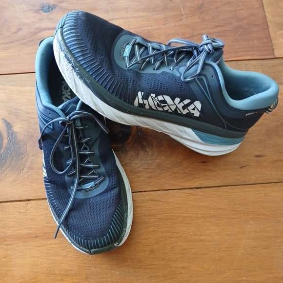 Hoka One One Bondi 7 Mens Size 12 Running Shoes Ombre Blue 1110518 OBPB - Picture 1 of 12